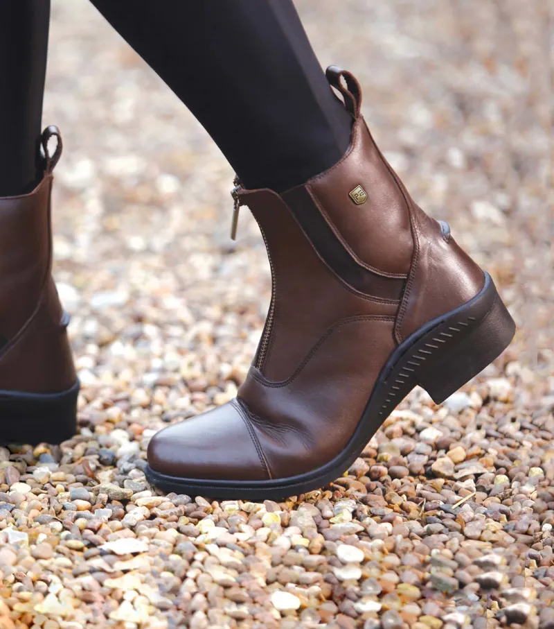 Premier Equine Balmoral Leather Paddock Riding Boots Brown 2 Premier Equine Balmoral Leather Paddock Riding Boots Brown - Image 2