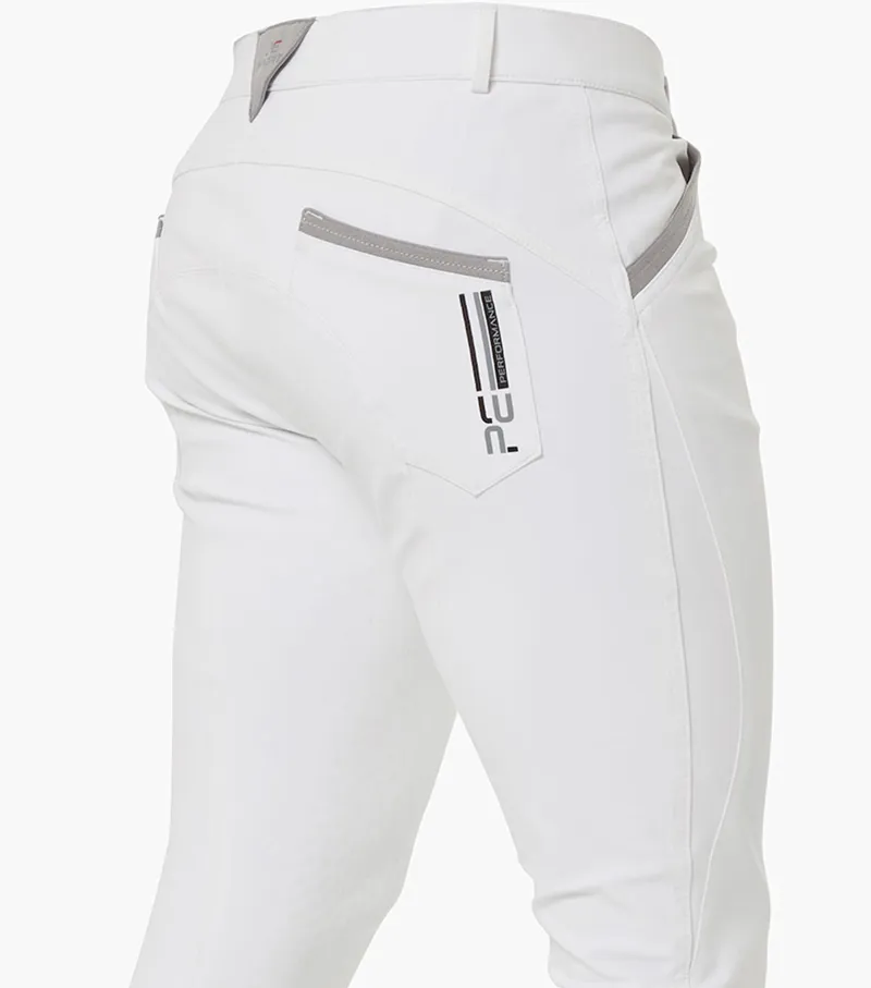Premier Equine Barusso Men's Gel Knee Breeches White 3 Premier Equine Barusso Men's Gel Knee Breeches White - Image 3