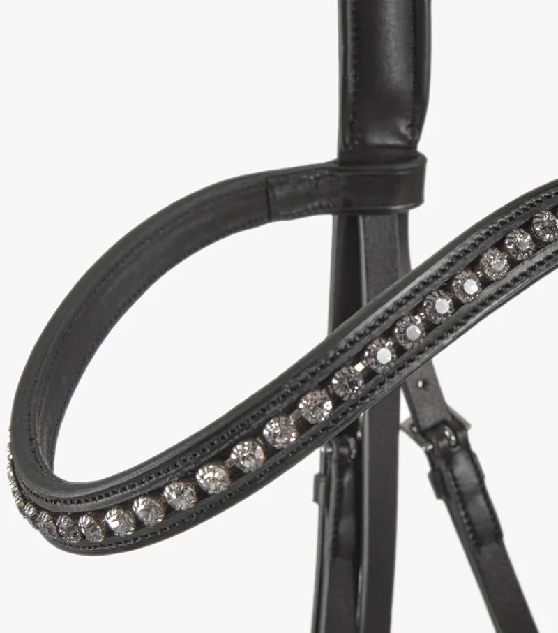 Premier Equine Bellissima Crank Bridle With Diamante Browband Black 6 Premier Equine Bellissima Crank Bridle With Diamante Browband Black - Image 6