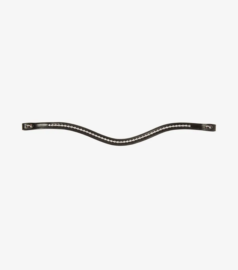 Premier Equine Bergamo Shaped Diamante Browband Black 2 Premier Equine Bergamo Shaped Diamante Browband Black - Image 2