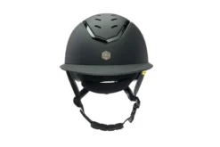 Charles Owen EQx Kylo Riding Helmet - Black Matte/Black Gloss Wide Peak With MIPS