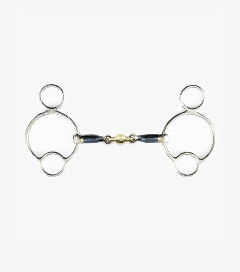 Premier Equine Blue Sweet Iron Universal Bit With Brass Alloy Lozenge 1 Premier Equine Blue Sweet Iron Universal Bit With Brass Alloy Lozenge