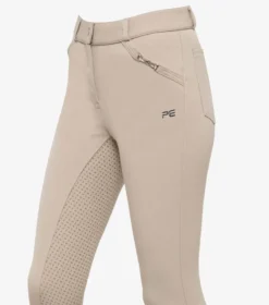 Premier Equine Brava Girls Full Seat Gel Riding Breeches Beige -Lemieux Shop Brava girls breeches beige 2
