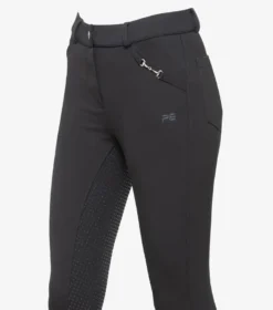 Premier Equine Brava Girls Full Seat Gel Riding Breeches Black -Lemieux Shop Brava girls breeches black 2