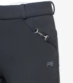 Premier Equine Brava Girls Full Seat Gel Riding Breeches Black -Lemieux Shop Brava girls breeches black 5
