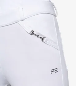 Premier Equine Brava Girls Full Seat Gel Riding Breeches White -Lemieux Shop Brava girls breeches white 5