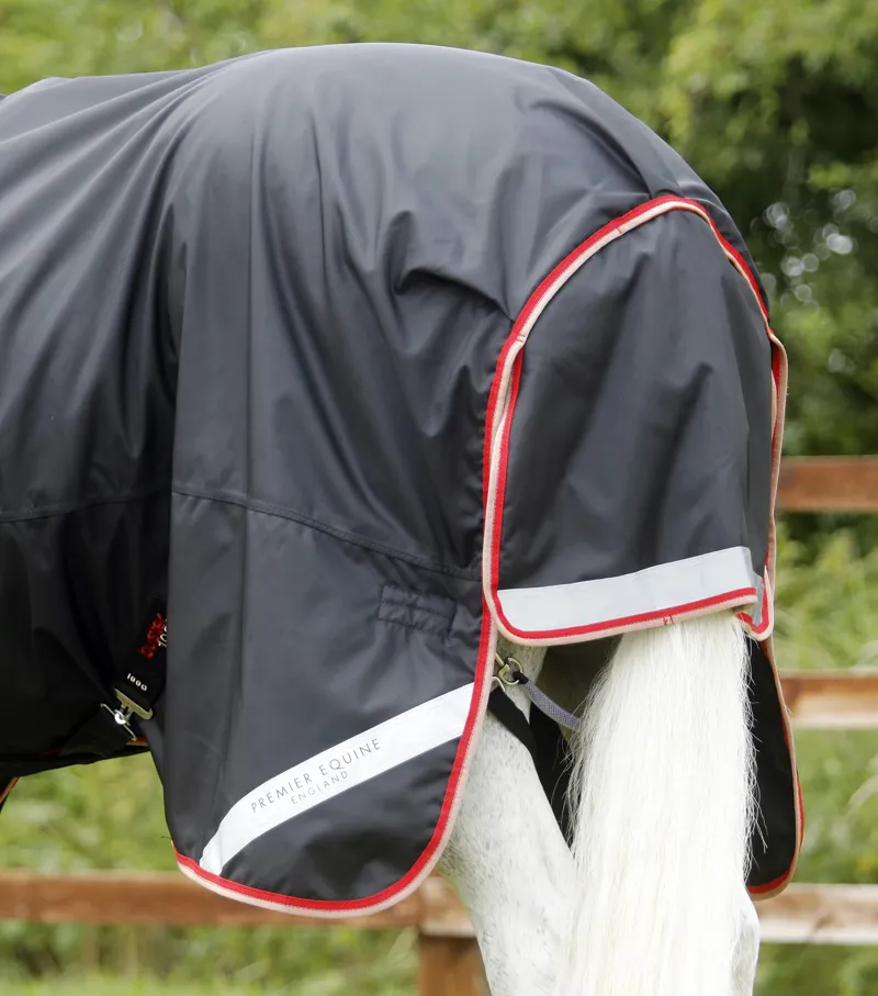 Premier Equine Buster 100g Turnout Rug With Snug-Fit Neck Cover Black 6 Premier Equine Buster 100g Turnout Rug With Snug-Fit Neck Cover Black - Image 6