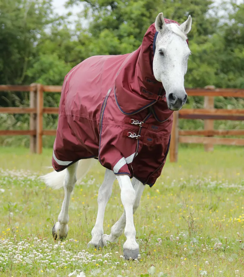 Premier Equine Buster 400g Turnout Rug With Snug-Fit Neck Cover Burgundy 1 Premier Equine Buster 400g Turnout Rug With Snug-Fit Neck Cover Burgundy