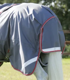 Premier Equine Buster 50g Turnout Rug With Snug-Fit Neck Cover Grey -Lemieux Shop Buster 50 Turnout Rug Grey 6