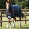 Premier Equine Buster 50g Turnout Rug With Snug-Fit Neck Cover Navy