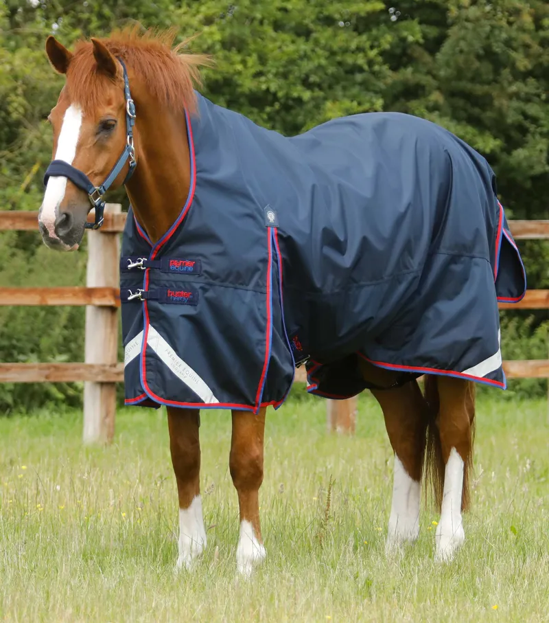 Premier Equine Buster Hardy 0g Half Neck Turnout Rug Navy 1 Premier Equine Buster Hardy 0g Half Neck Turnout Rug Navy