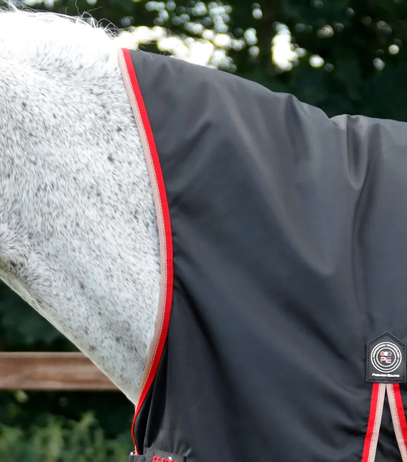 Premier Equine Buster Hardy 100g Half Neck Turnout Rug Black 2 Premier Equine Buster Hardy 100g Half Neck Turnout Rug Black - Image 2