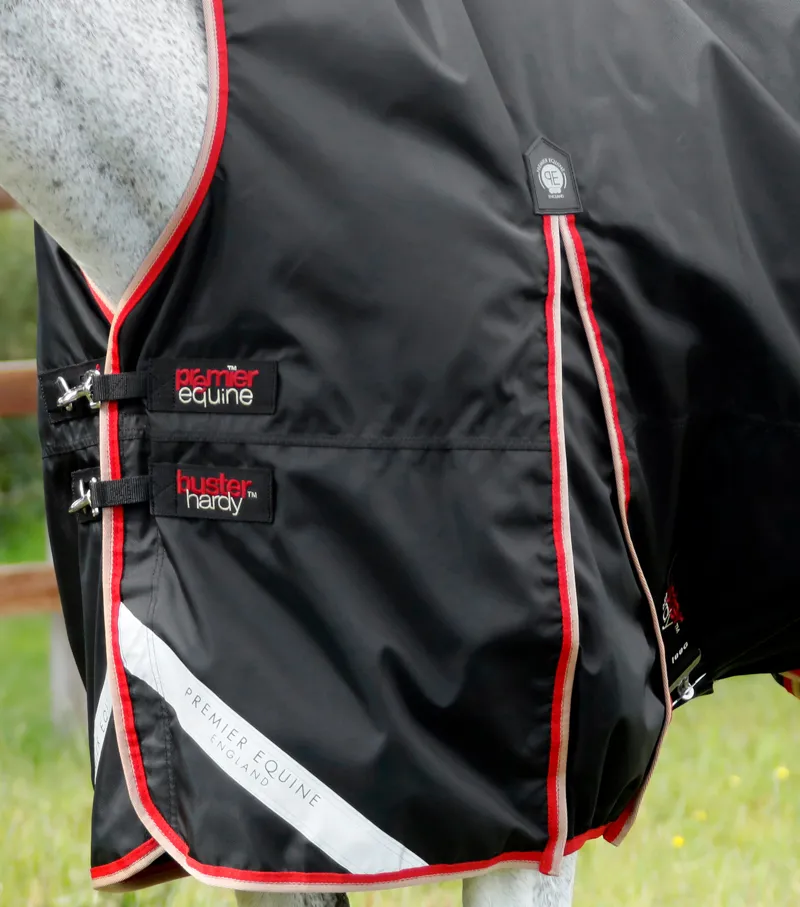 Premier Equine Buster Hardy 100g Half Neck Turnout Rug Black 3 Premier Equine Buster Hardy 100g Half Neck Turnout Rug Black - Image 3