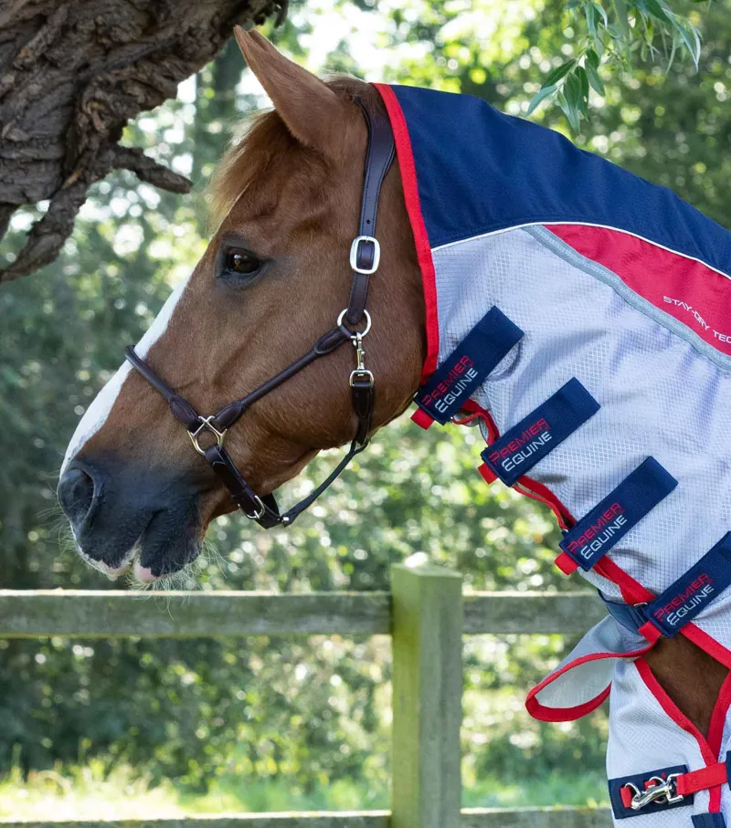Premier Equine Buster Stay-Dry Super Lite Fly Rug With Surcingles Navy 2 Premier Equine Buster Stay-Dry Super Lite Fly Rug With Surcingles Navy - Image 2