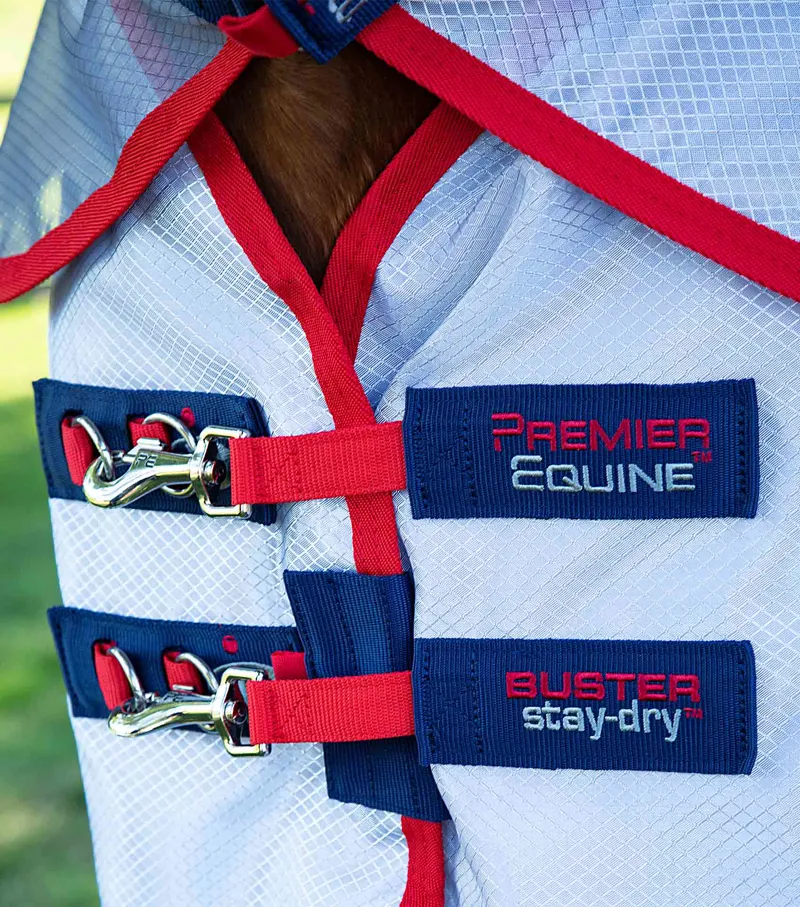Premier Equine Buster Stay-Dry Super Lite Fly Rug With Surcingles Navy 3 Premier Equine Buster Stay-Dry Super Lite Fly Rug With Surcingles Navy - Image 3