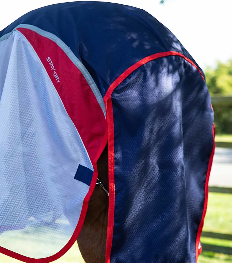 Premier Equine Buster Stay-Dry Super Lite Fly Rug With Surcingles Navy 6 Premier Equine Buster Stay-Dry Super Lite Fly Rug With Surcingles Navy - Image 6