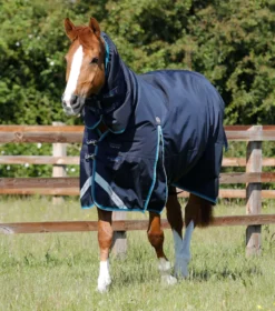 Premier Equine Buster Storm 100g Combo Turnout Rug With Snug-Fit Neck Navy