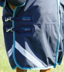 Premier Equine Buster Storm 100g Combo Turnout Rug With Snug-Fit Neck Navy -Lemieux Shop Buster Storm 100 Turnout Rug Navy 3