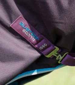 Premier Equine Buster Storm 100g Combo Turnout Rug With Snug-Fit Neck Purple -Lemieux Shop Buster Storm 100 Turnout Rug Purple 5