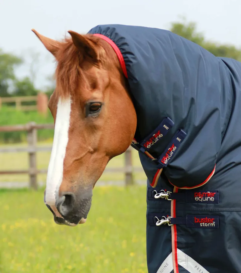 Premier Equine Buster Storm 200g Combo Turnout Rug With Snug-Fit Neck Navy 2 Premier Equine Buster Storm 200g Combo Turnout Rug With Snug-Fit Neck Navy - Image 2