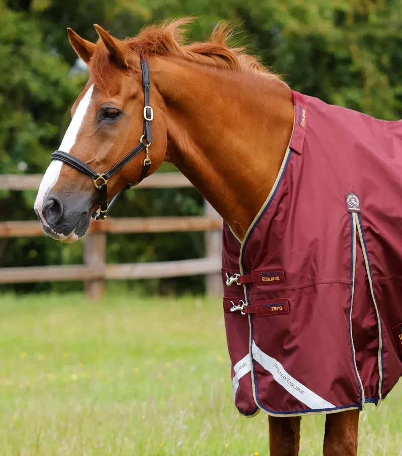 Premier Equine Buster Zero Turnout Rug With Classic Neck Cover Burgundy 2 Premier Equine Buster Zero Turnout Rug With Classic Neck Cover Burgundy - Image 2