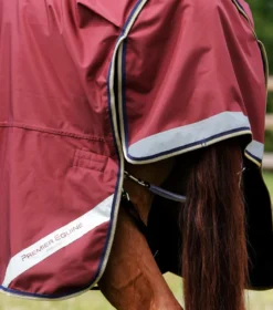 Premier Equine Buster Zero Turnout Rug With Classic Neck Cover Burgundy 11 Premier Equine Buster Zero Turnout Rug With Classic Neck Cover Burgundy -Lemieux Shop Buster Zero Turnout Rug Burgundy 6
