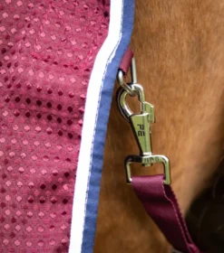 Premier Equine Buster Waffle Horse Cooler Rug Burgundy 11 Premier Equine Buster Waffle Horse Cooler Rug Burgundy -Lemieux Shop Buster waffle cooler burgundy 6