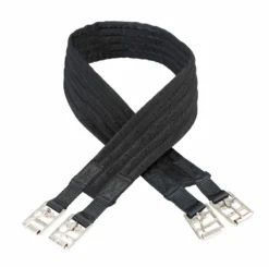 Cameo Cushion Web Girth Plain Black