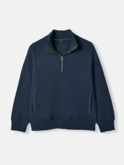 Joules Women's Anisa Quilted Zip Sweatshirt - French Navy -Lemieux Shop C44132s5