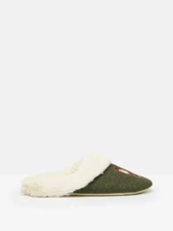 Joules Women's Slippet Luxe Mule Slipper - Heritage Green -Lemieux Shop C48395s4