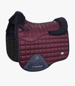 Premier Equine Capella CC Merino Wool Dressage Square Wine/Navy Wool