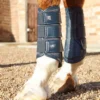 Premier Equine Carbon Air-Tech Single Locking Brushing Boots Navy