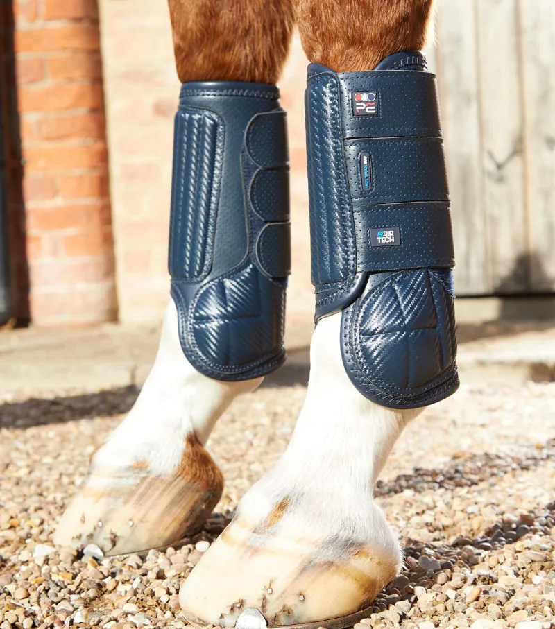 Premier Equine Carbon Tech Air Flex Eventing Front Boots Navy 1 Premier Equine Carbon Tech Air Flex Eventing Front Boots Navy