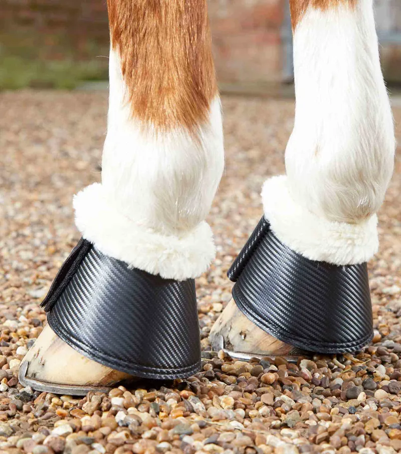 Premier Equine Carbon Tech Techno Wool Over Reach Boots Black 2 Premier Equine Carbon Tech Techno Wool Over Reach Boots Black - Image 2