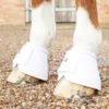 Premier Equine Carbon Wrap Over Reach Boots White