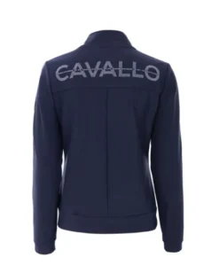 Cavallo Daka Stand Up Collar Zip Jacket - Dark Blue -Lemieux Shop Cavallo Daka Stand Up Collar Zip Jacket Dark Blue 2
