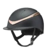 Charles Owen Halo Hat Black Matt / Rose Gold