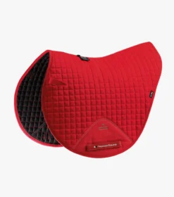 Premier Equine Close Contact Cotton Cross Country Saddle Pad Red