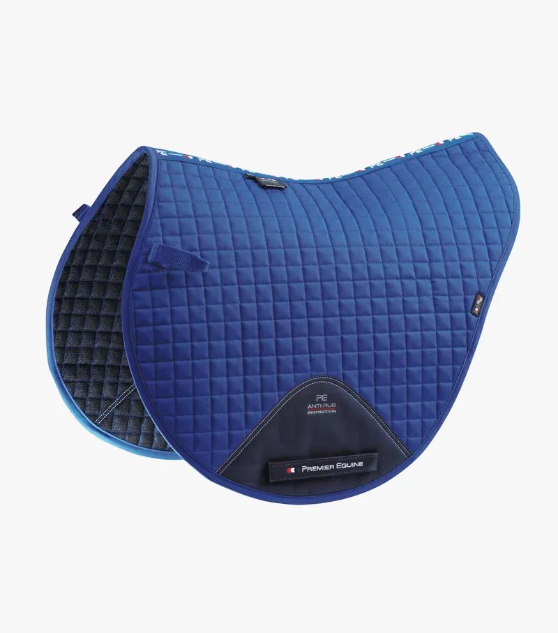 Premier Equine Close Contact Cotton Cross Country Saddle Pad Royal Blue 1 Premier Equine Close Contact Cotton Cross Country Saddle Pad Royal Blue