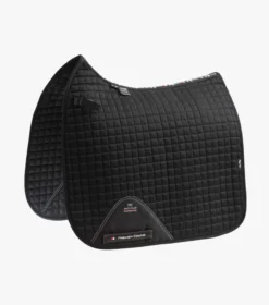 Premier Equine Close Contact Cotton Dressage Saddle Pad Black