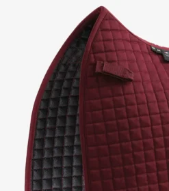 Premier Equine Close Contact Cotton Dressage Saddle Pad Burgundy -Lemieux Shop Close Contact Cotton Dressage Pad Burgundy 3