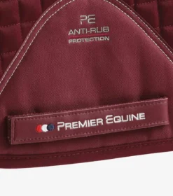Premier Equine Close Contact Cotton Dressage Saddle Pad Burgundy -Lemieux Shop Close Contact Cotton Dressage Pad Burgundy 5