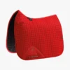 Premier Equine Close Contact Cotton Dressage Saddle Pad Red