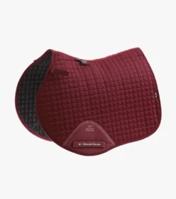 Premier Equine Close Contact Cotton GP/Jump Saddle Pad Burgundy