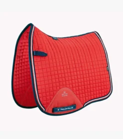 Premier Equine Close Contact European Cotton Saddle Pad Red