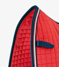 Premier Equine Close Contact European Cotton Saddle Pad Red -Lemieux Shop Close Contact European Cotton Dressage Square Red 3