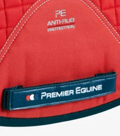 Premier Equine Close Contact European Cotton Saddle Pad Red -Lemieux Shop Close Contact European Cotton Dressage Square Red 5
