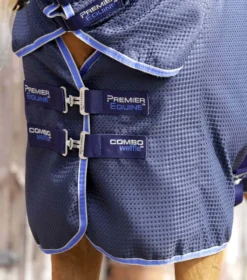 Premier Equine Combo Buster Waffle Horse Cooler Rug Navy -Lemieux Shop Combo Buster Waffle Cooler Rug Navy 3