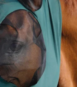 Premier Equine Comfort Tech Lycra Fly Mask Green -Lemieux Shop Comfort Tech Lycra Fly Mask Green 3