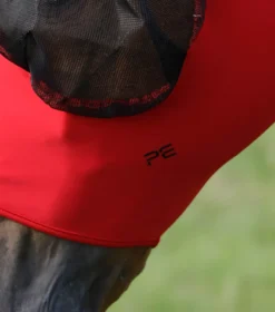 Premier Equine Comfort Tech Lycra Fly Mask Red -Lemieux Shop Comfort Tech Lycra Fly Mask Red 5
